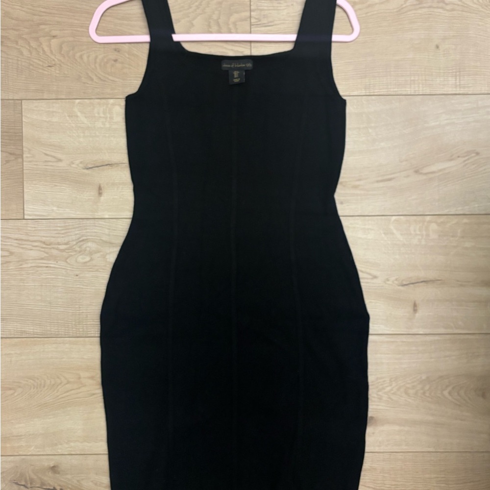 Black Sleeveless Bodycon Dress House of Harlow 1960 Luxe Essentials Size Large - Picture 4 of 10